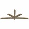 Ekena Millwork Alberta Rough Sawn Timber Gable Bracket, Douglas Fir, 96"W x 44"H x 2"D x 6"F, 11/12 Pitch GBW096X44X0206ALB00RDF - alternate 4